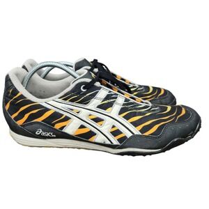 Asics Gel Nimbus Track Cleats Mens 13 Black Orange Spikes Racing Shoes‎ Trainers
